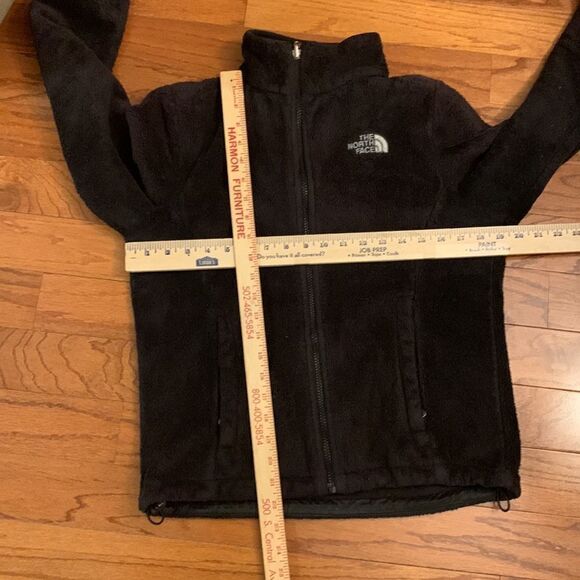 Northface zip up fleece black jacket with zipper pockets - Picture 8 of 9
